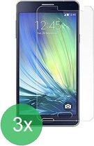 3x Screenprotector Tempered Glass Glazen Gehard Screen Protector 2.5D 9H (0.3mm) - Glasplaatje Geschikt voor: Samsung Galaxy A5 (2015) - glas - bescherm - beschermglas - ZT Accessoires