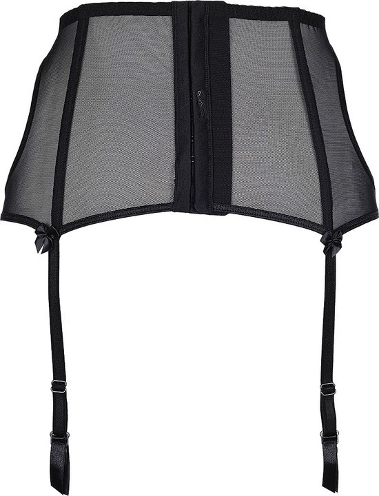 V8702PS Plus Size garter belt black