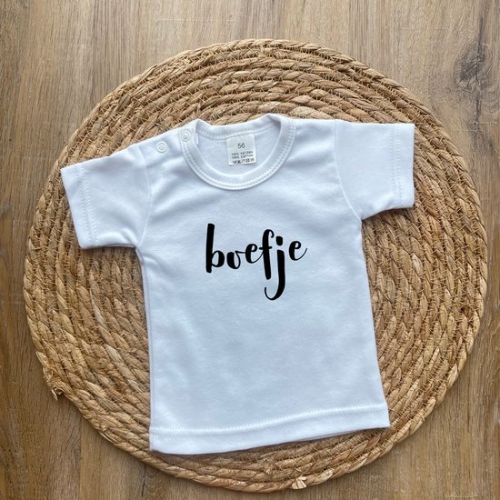 Baby t-shirt - Boefje - Baby Boy - Jongen - Cadeau - Dreumes - Babykleding - Korte mouw