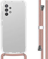 iMoshion Hoesje Geschikt voor Samsung Galaxy A32 (4G) Hoesje Met Koord - iMoshion Backcover met koord - Transparant