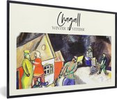 Fotolijst incl. Poster - Kunst - Winter in Vitebsk - Chagall - 30x20 cm - Posterlijst