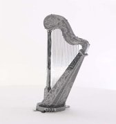 Metalen Bouwpakket Miniatuur Harp Muziekinstrumenten