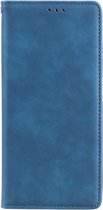 Shop4 - Geschikt voor iPhone 14 Plus Hoesje - Book Case Nubuck Turquoise