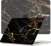Lunso Geschikt voor MacBook Air 13 inch M2/M3 (2022-2024) cover hoes - case - Marble Nova