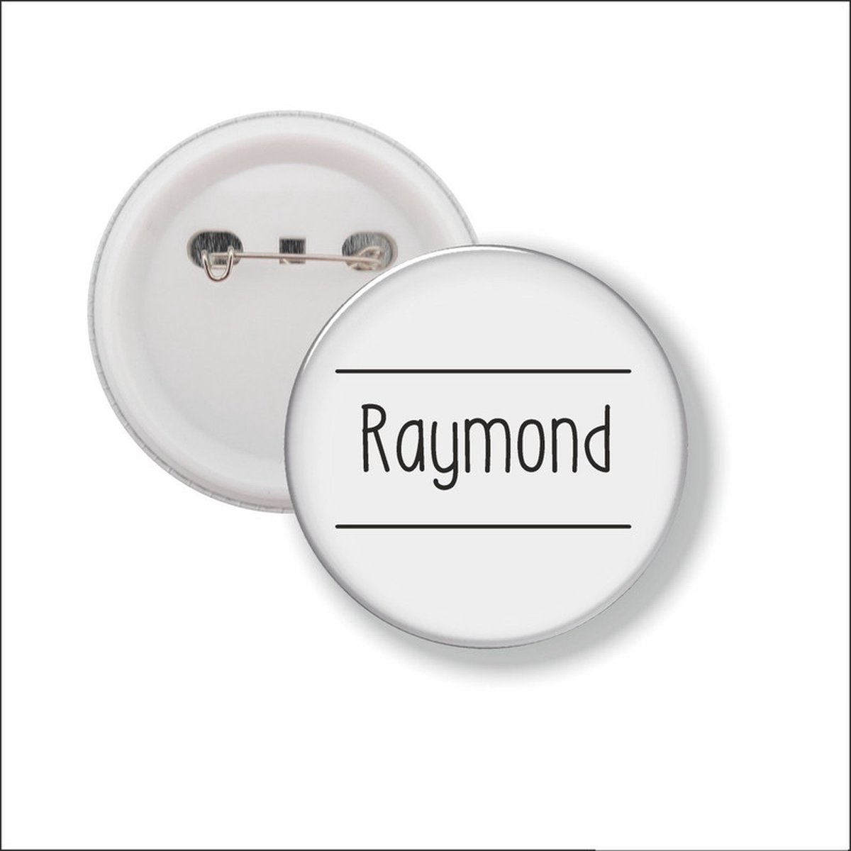 Button Met Speld 58 MM - Raymond