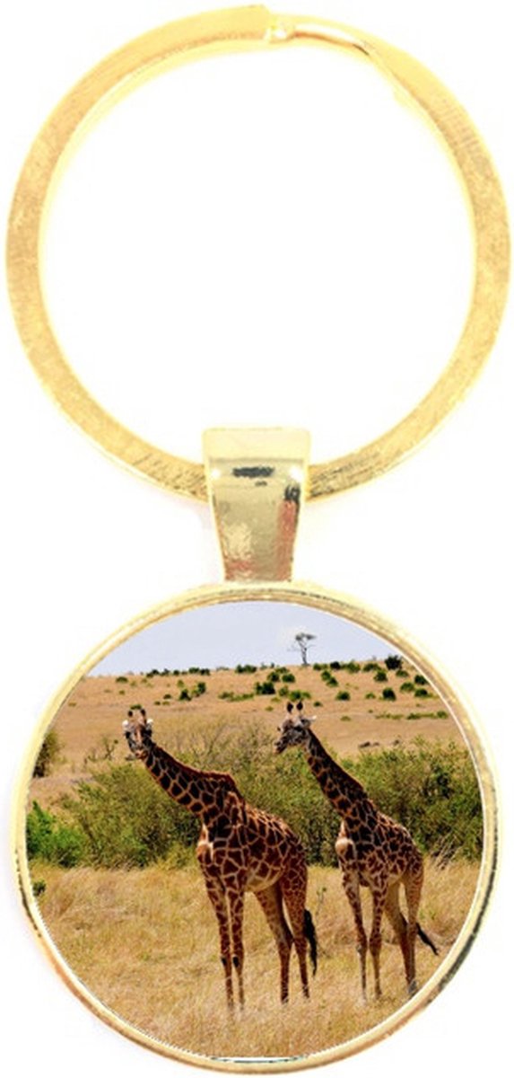 Sleutelhanger Glas - Giraffe