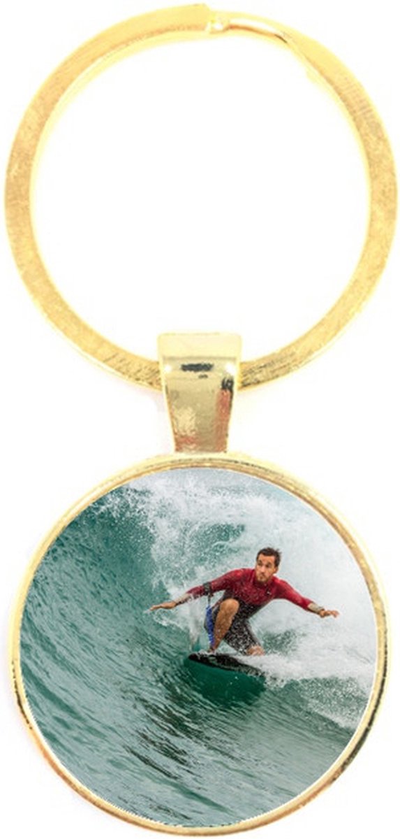 Sleutelhanger Glas - Surfen