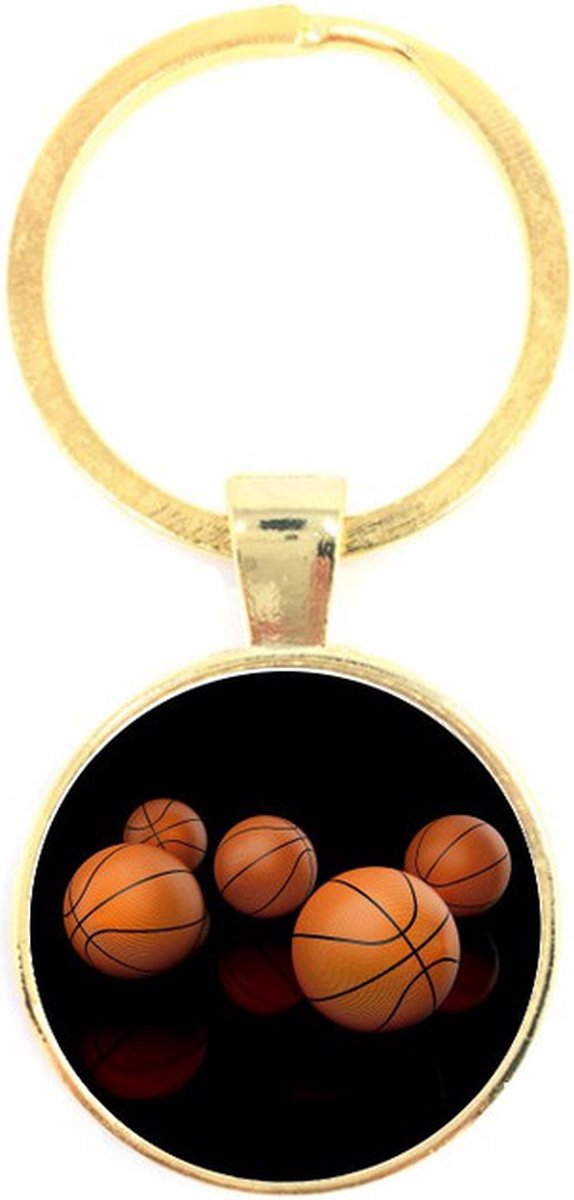 Sleutelhanger Glas - Basketbal