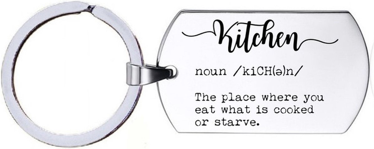 Sleutelhanger RVS - Kitchen