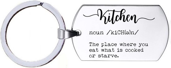 Porte-clés en acier inoxydable - Cuisine