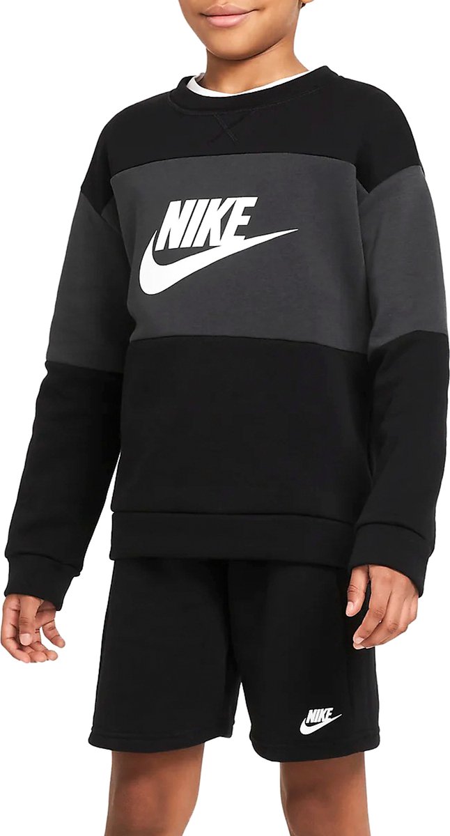 Nike Sportsweat Crew Shorts Trainingspak Unisex -140/152 Zwart