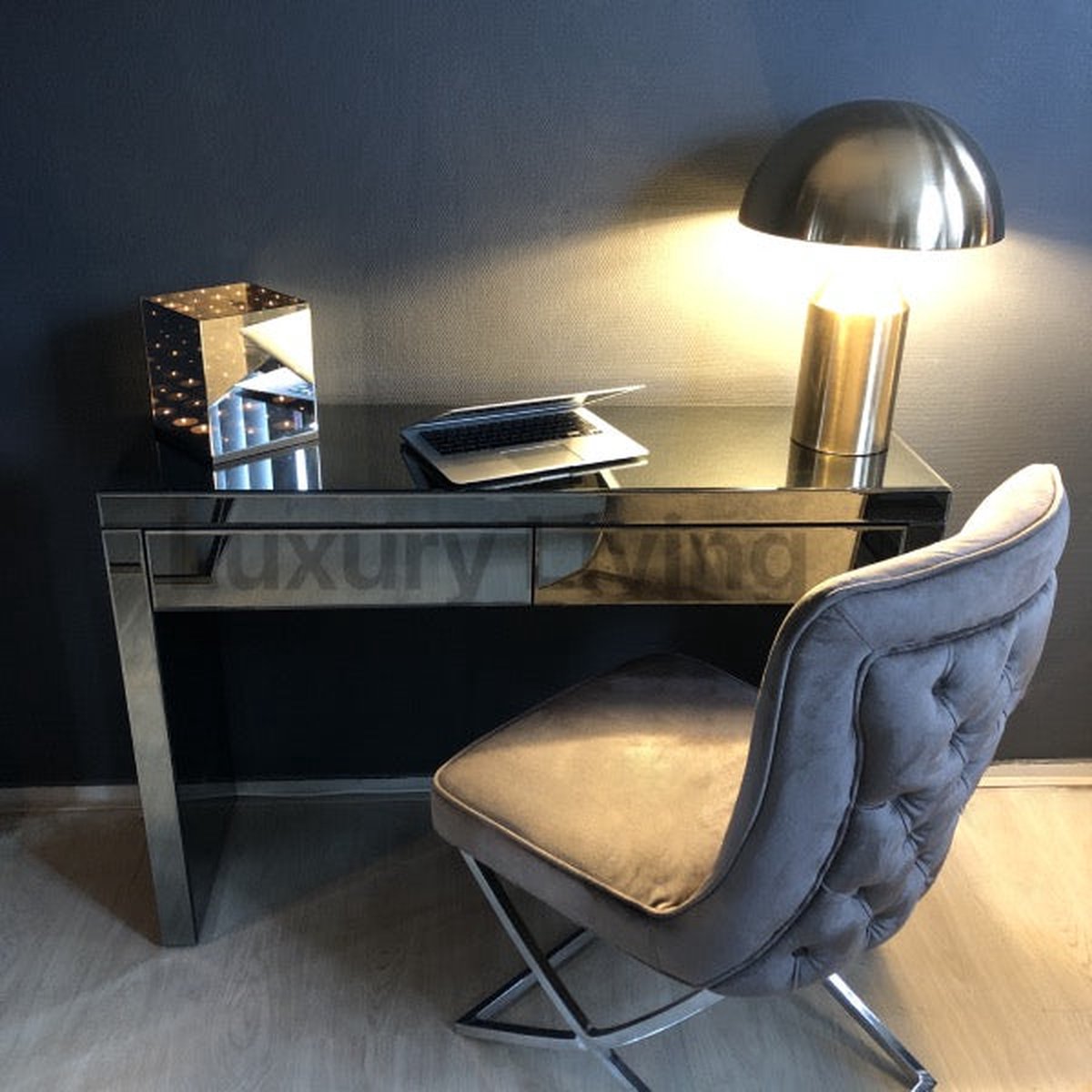 Kaptafel spiegel Antraciet