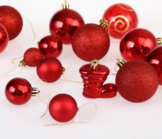 Kerst Trein Rood - Kerstballen en kerstversiering Kerst Trein Rood - Kerstballen en kerstversiering