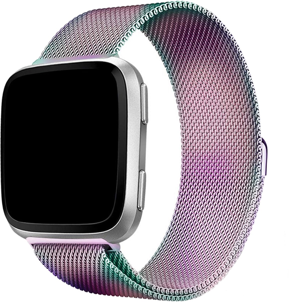 123watches milanese band - colorful - SM - Geschikt voor Fitbit Versa 1 & 2 / Lite
