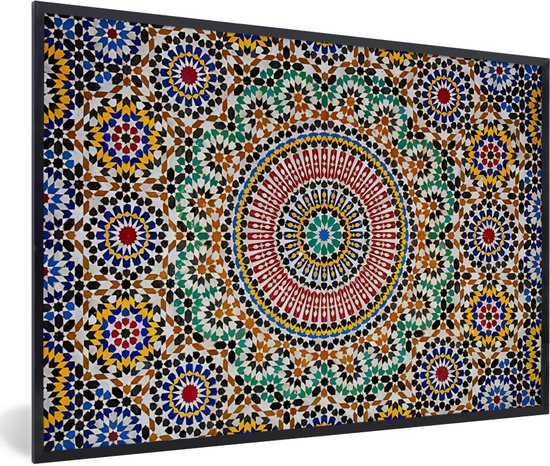Cadre photo avec affiche - Mosaïque marocaine - 120x80 cm - Cadre pour  affiche | bol.com