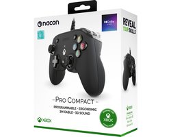 Nacon Pro Compact Official Bedrade Controller - Xbox Series X|S - Zwart