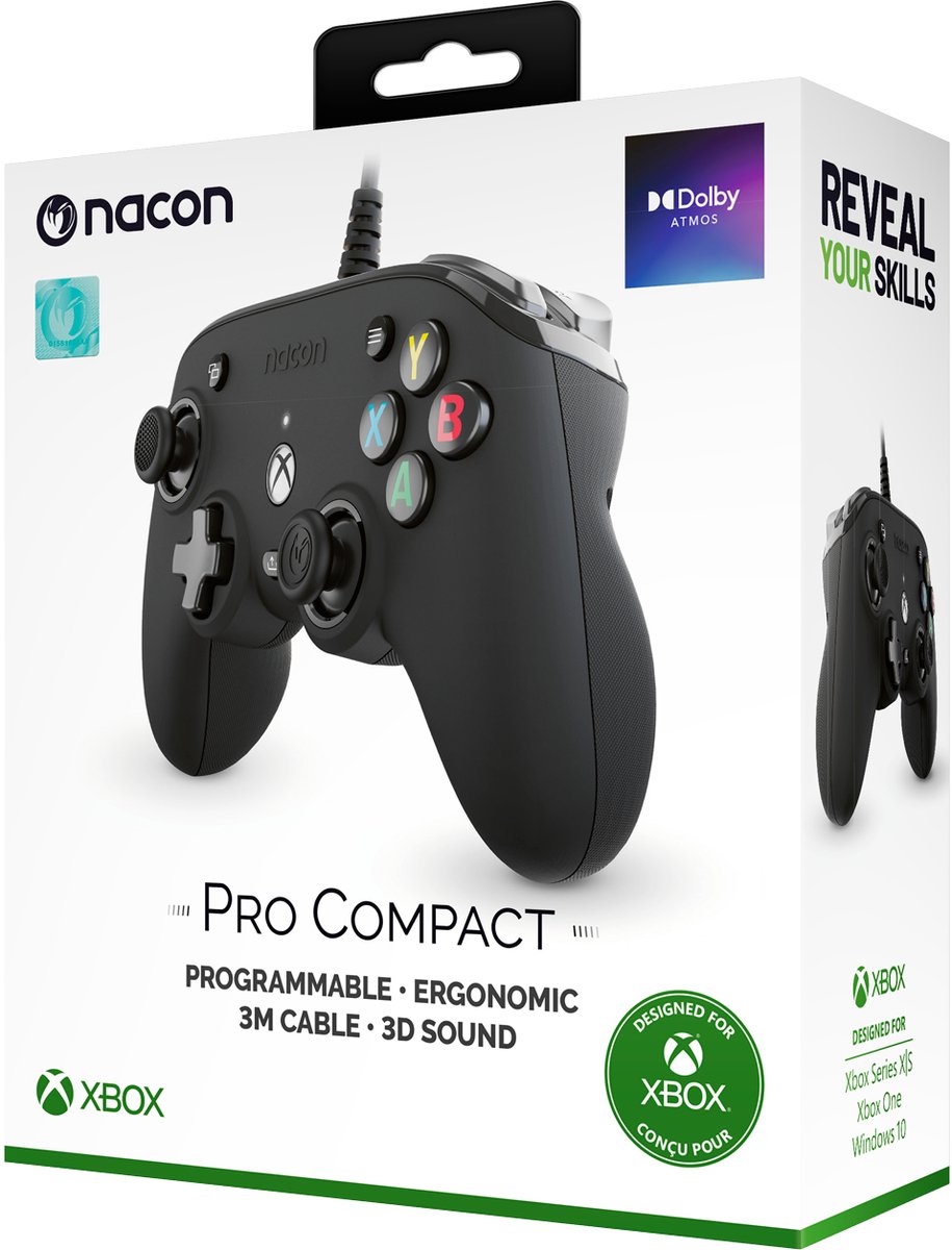 Nacon Xbox X Pro Compact Controller Zwart