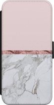 Casimoda® bookcase - Geschikt voor iPhone 8 - Hoesje met pasjeshouder - Rose All Day - Roze - Kunstleer