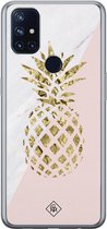 Casimoda® hoesje - Geschikt voor OnePlus Nord N10 5G - Ananas - TPU - Backcover - Roze - Ananas