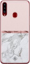 Casimoda® hoesje - Geschikt voor Samsung A20s - Rose All Day - Backcover - Siliconen/TPU - Roze