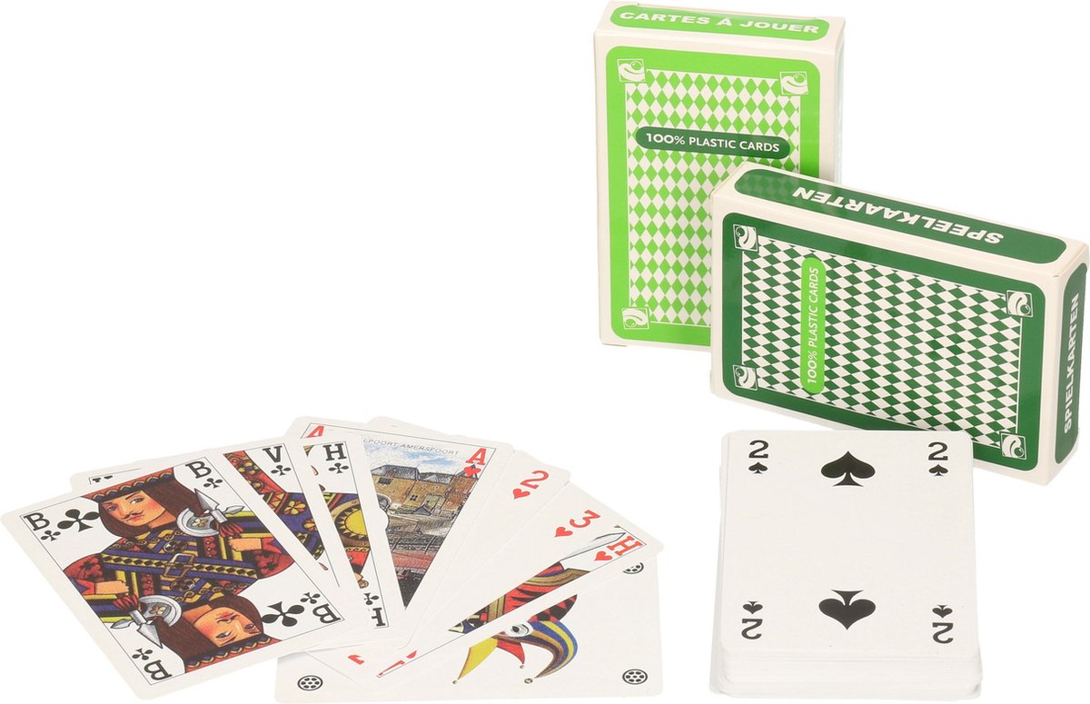 Clown Speelkaarten 100% Plastic Set 2