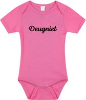 Deugniet tekst baby rompertje roze meisjes - Kraamcadeau - Babykleding 56