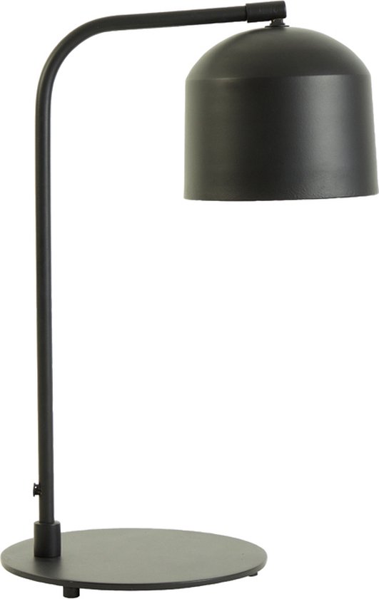 Light & Living Bureaulamp Aleso - Zwart - Ø20cm - Modern