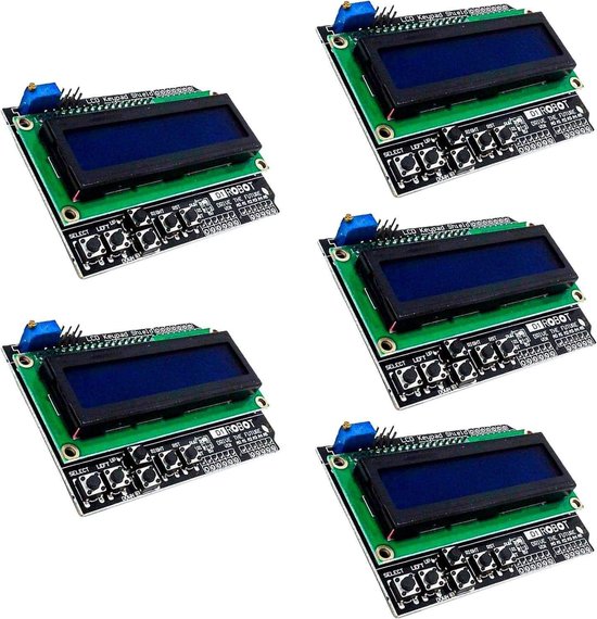AZDelivery Display Module Vert LCD HD44780 16x2 avec Interface I2C 2x16 Caractères de Couleur Noire Compatible avec Arduino et Raspberry Pi incluant Un E-Book