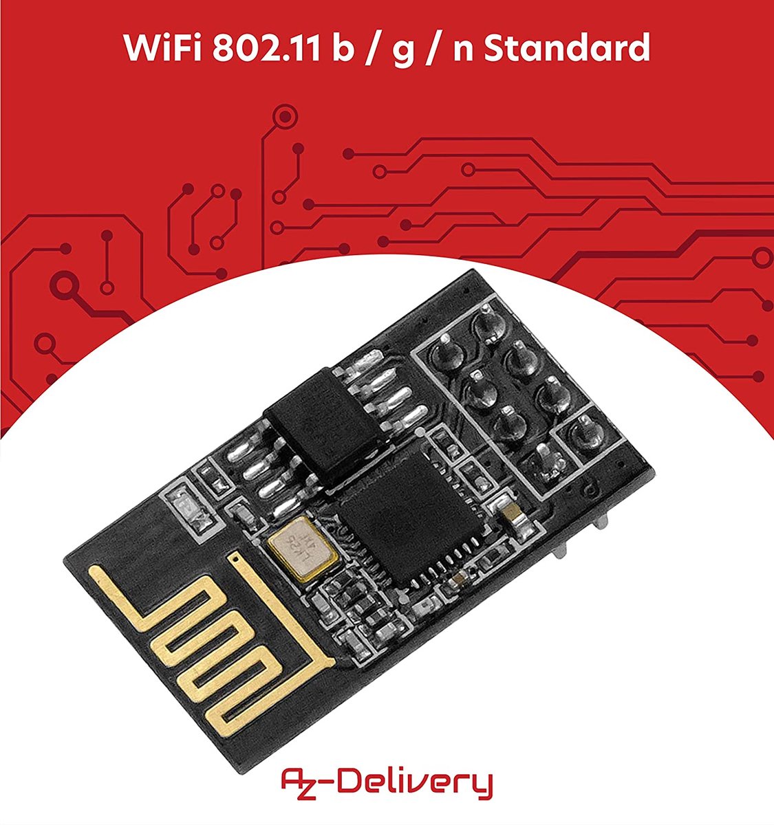 AZDelivery 3 x ESP8266 ESP-01S WLAN WiFi-module compatibel met Arduino ...