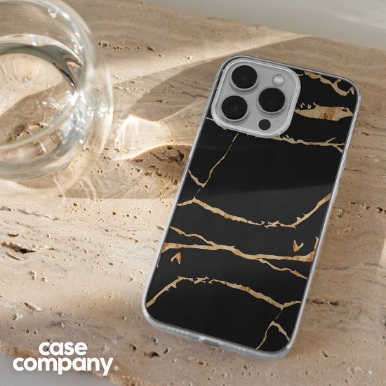 Case Company® - Coque Samsung Galaxy A51 4G - Marbre doré - Coque souple pour téléphone - Protection tous côtés et bord d'écran