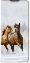 Wallet Book Case Xiaomi 12 Pro Smart Cover Hoesje Paarden