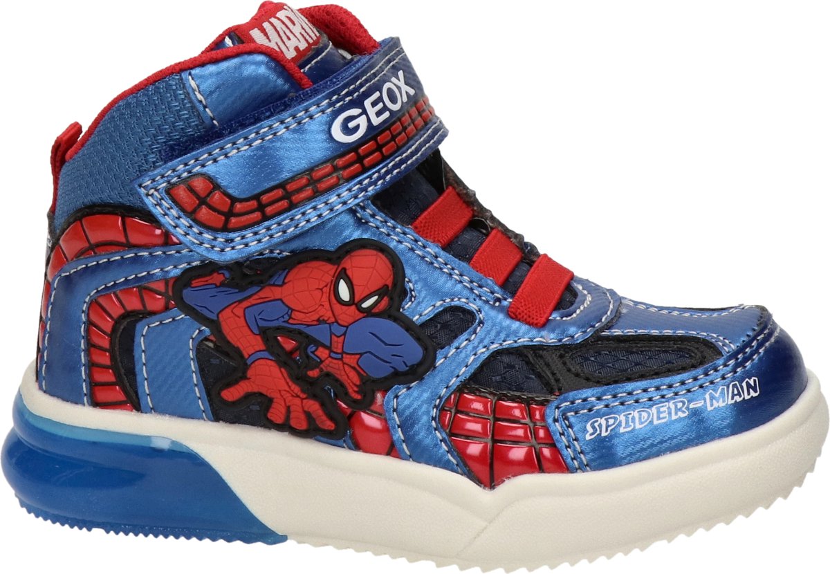 Sneakers Geox J Grayjay Spiderman Blauw Rood - Fashionwear - Kind | bol.com