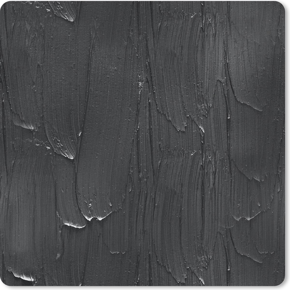 Muismat 30x30 cm - Mousepad Verf - Zwart - Patronen - Muismatten