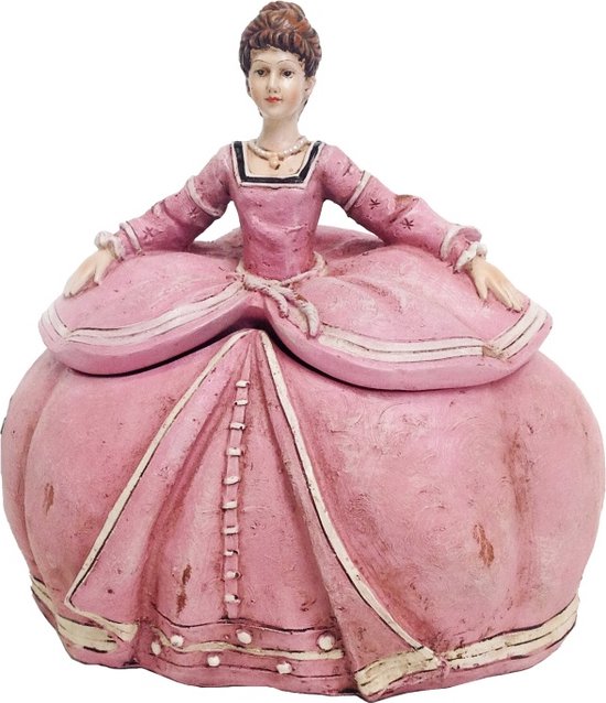 Baroque - Decoratief beeld of figuur - Fig. Ladybox resin 22 cm - 22x18x21 - polyresin