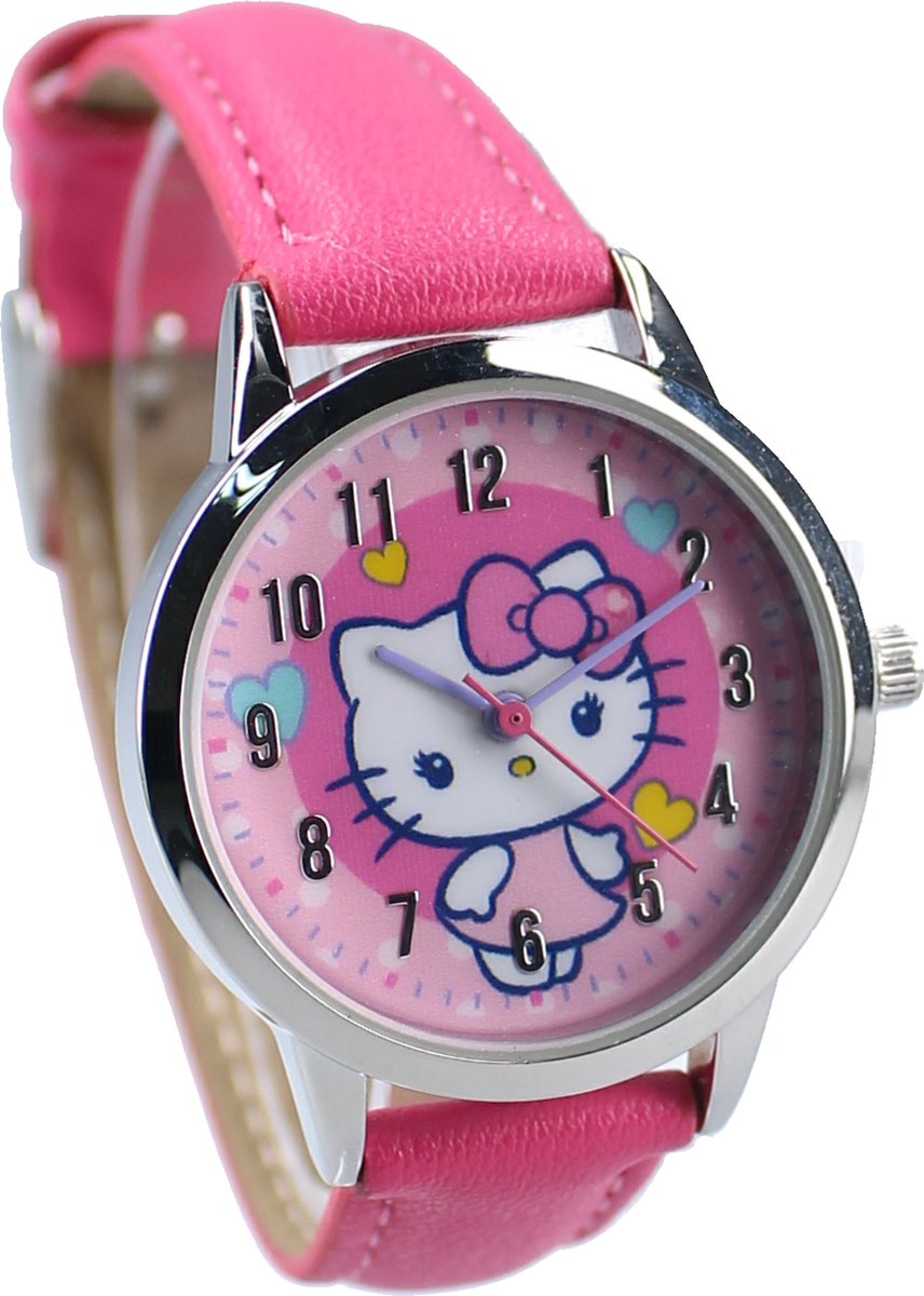 Hello Kitty Kids Time! Horloge - Roze