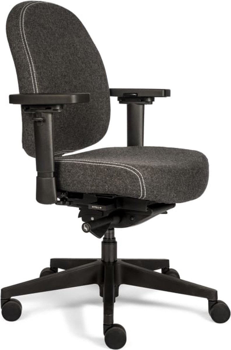 Sit And Move Therapod X Compact - Donkergrijs Wolvilt - Bureaustoel