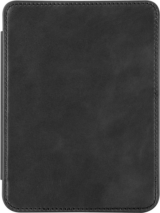 Lunso - Lederen sleepcover hoes - Geschikt voor Kobo Glo / Glo HD / Touch 2.0 (6 inch) - Zwart van Merkloos — afbeelding 3