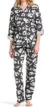 Pastunette pyjama Modal - lange mouw - Grey Flower - 42 - Grijs