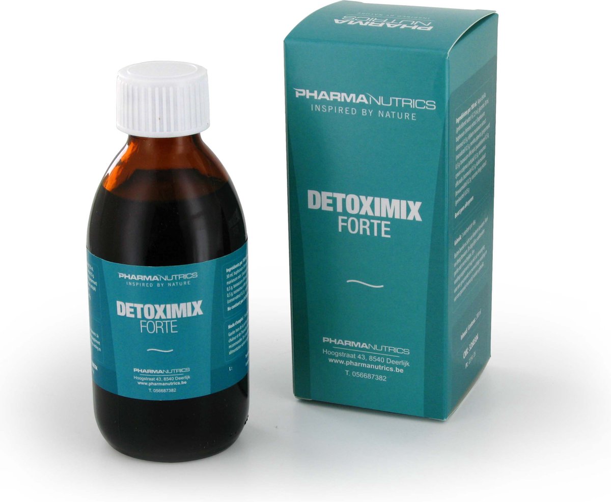 Goedkoopste DETOXIMIX FORTE 200 ML Pharmanutrics - Intensieve Detoxkuur - Curcuma Longa - Bupleurum - Mariadistel- Munt/Natuurlijke Detoxkuur