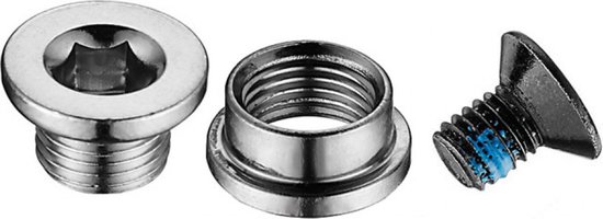 Pièce de dérailleur Marwi Union Patin arrière GH-133 avec jeu de vis M8x075 m - ARGENT