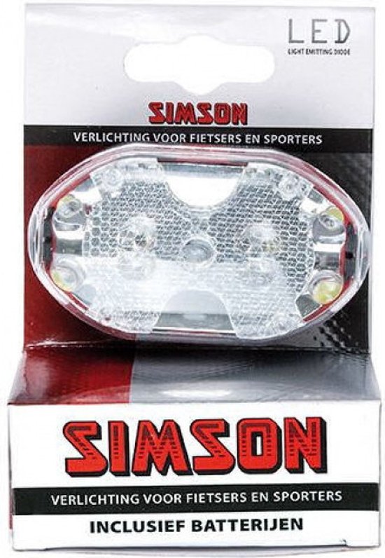 Simson Batterij voorlicht - 5 LED's - Handige bevestiging - Inclusief batterijen — afbeelding 5