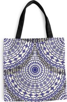 Sac à bandoulière - Sac de plage - Design Shopper - Blauw de Delft - Motifs - 45x45 cm - Sac en coton
