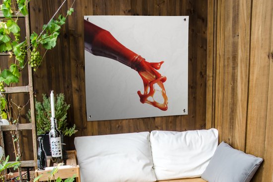 Tuindoek Ketchup fles - 100x100 cm