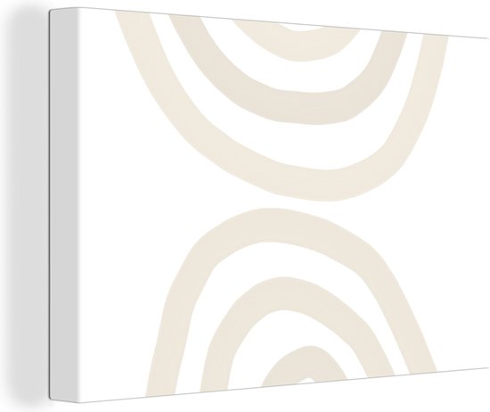 Toile Peinture Arc-en-Ciel - Pastel - Design - Abstrait - 120x80 cm - Décoration murale