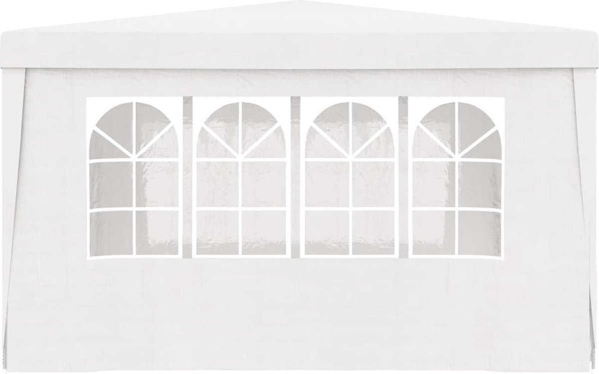 vidaXL Partytent - Rood - 250 x 250 x 245 cm - HDPE - IJzer - UV-bestendig