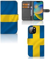 Flipcase Geschikt voor iPhone 14 Telefoon Hoesje Zweden