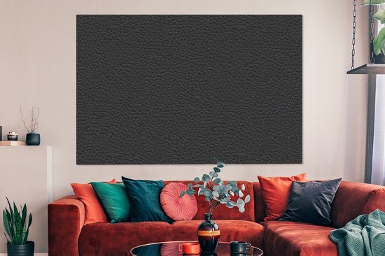 Canvas schilderij 150x100 cm - Wanddecoratie Leer - Structuur - Dierenhuid - Muurdecoratie woonkamer - Slaapkamer decoratie - Kamer accessoires - Schilderijen