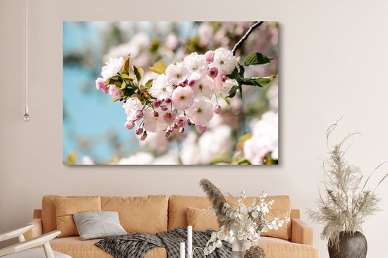 Spring Blossom Canvas 180x120 cm - Tirage photo sur toile (Décoration murale salon / chambre) / Peintures Fleurs sur toile XXL / Groot format!