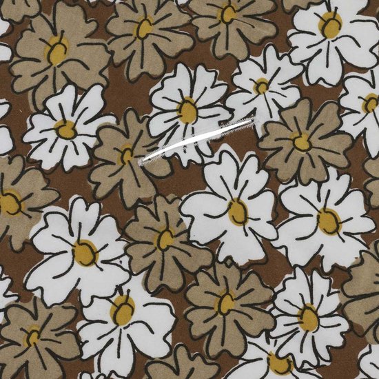 Meyco Baby Vintage Flower badcape - chocolate - 90x90cm van Meyco — afbeelding 5