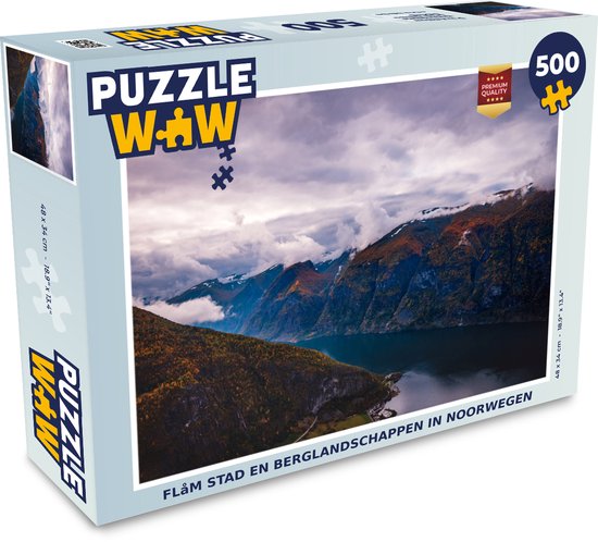Kroniek vieren Barmhartig Puzzel Flåm stad en berglandschappen in Noorwegen - Legpuzzel - Puzzel 500  stukjes | bol.com